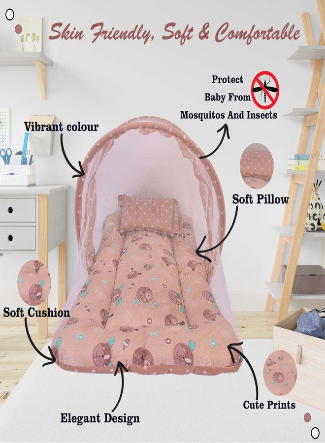 Kwitchy Baby Cotton Complete All in One Bedding Essentials (0-6 Months, Brown) (4PCS Set) - Image 3