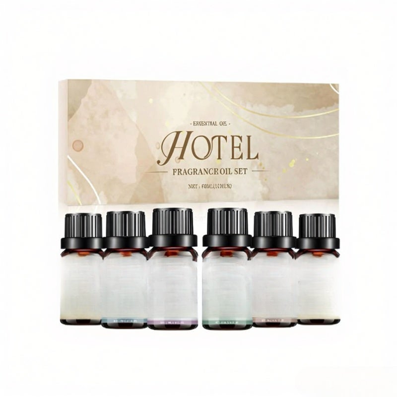 Aromatherapy Essential Oil Set: Black, Long-Lasting Fresh Fragrance - Gentle Non-Pungent Scent Aromatherapy Gift Set for Home Office Use - Image 1