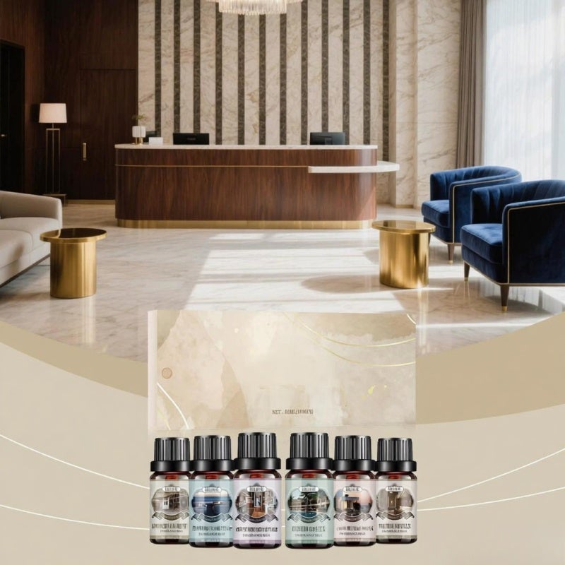Aromatherapy Essential Oil Set: Black, Long-Lasting Fresh Fragrance - Gentle Non-Pungent Scent Aromatherapy Gift Set for Home Office Use - Image 4