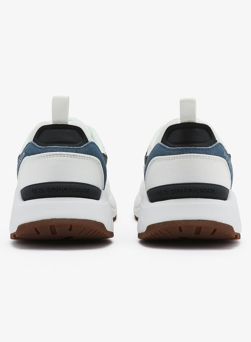 U.S. Polo Assn. Men's White Low-Top Sneakers - Lightweight Shoes Timeless Lace-Up Style - Image 3