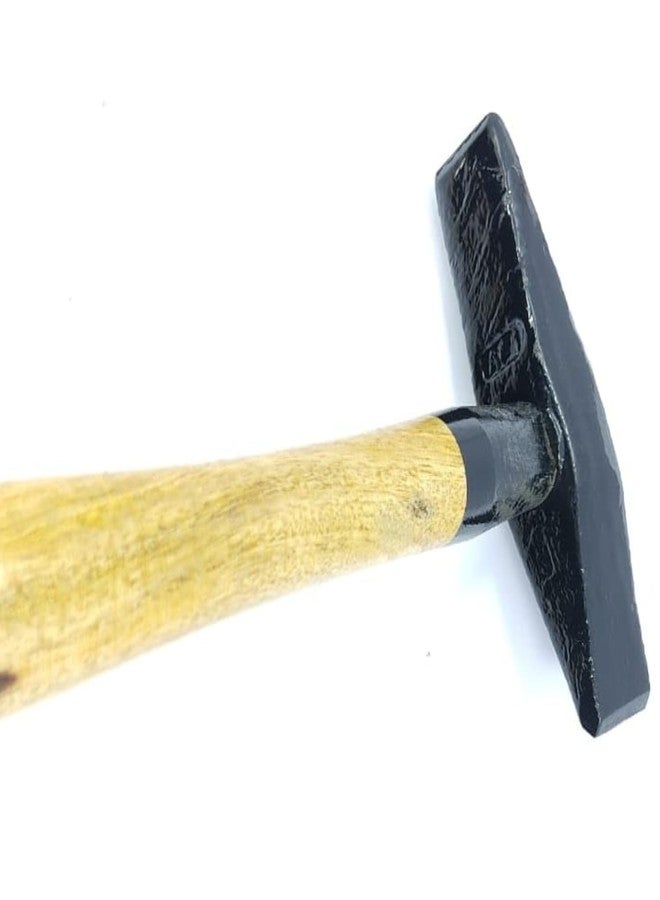 PERFECT TECH Chipping Hammer Cross Pan with Wooden Handle | Welding Concre Pound With Pipe Handle & Rubber Grip Heavy Duty For Multipose Use | Steel Shaft | Durability & Long Life | Industrial & Professional Use | Heat-Treated Carbon Steel - Image 3
