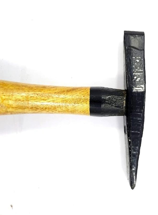 PERFECT TECH Chipping Hammer Cross Pan with Wooden Handle | Welding Concre Pound With Pipe Handle & Rubber Grip Heavy Duty For Multipose Use | Steel Shaft | Durability & Long Life | Industrial & Professional Use | Heat-Treated Carbon Steel - Image 2