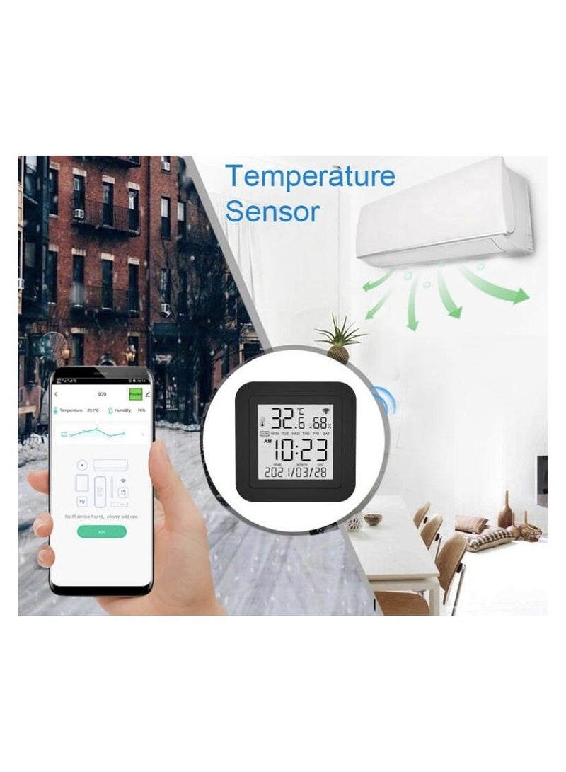 UanTii Smart Wifi IR Remote Control with Temperature Humidity Sensor Tuya Universal Remote Controller App Remote Control Support Alexa and Google Assistant - Image 2