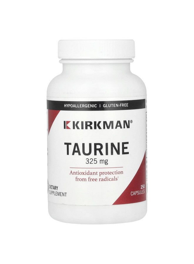 Kirkman L-Taurine 325 mg Capsules - Hypo - 250 ct. - Image 1