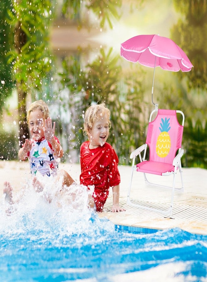 PLULON Kids Beach Chair with Umbrella - Folding Lawn & Camping Chair with Summer Shade - Children's Beach & Pool Chair for Travel & Outdoor (for 1-5 Years Old) - Image 5