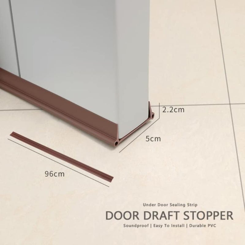 Oligitdi Door Bottom Sealing Strip Guard for Home Noise Reduce Door Seal Strip Guard - Image 3
