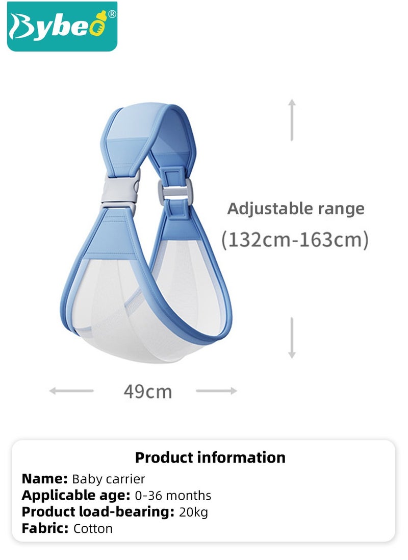 Bybeo - 2 In-1 Baby Wraps Carrier Infants Wrap And Nursing Cover, Soft Comfortable For Toddler 0-36 Month - Image 1