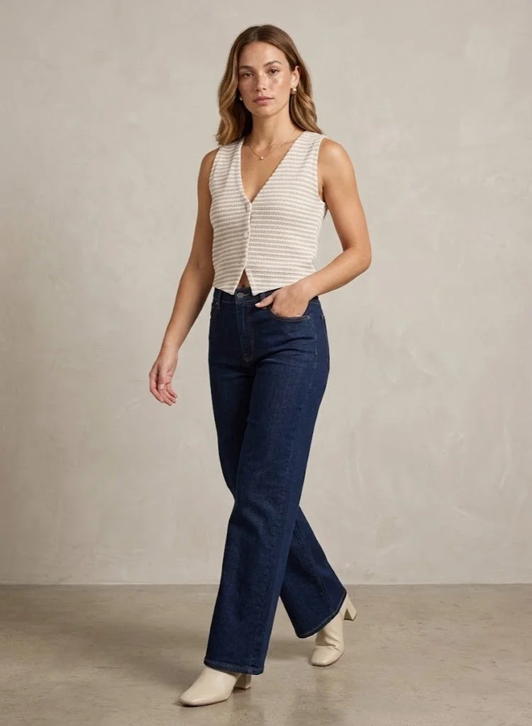 Ella Ribbed Sweater Vest