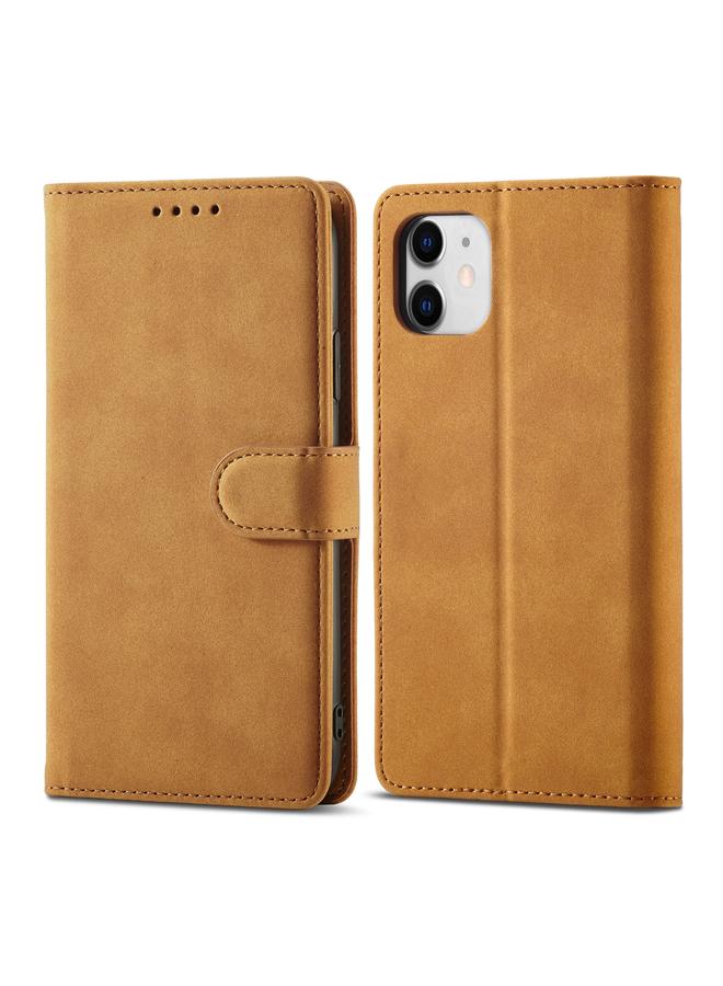 Frosted Anti-theft Brush Horizontal Flip Leather Case with Holder & Card Slots & Wallet For iPhone 11