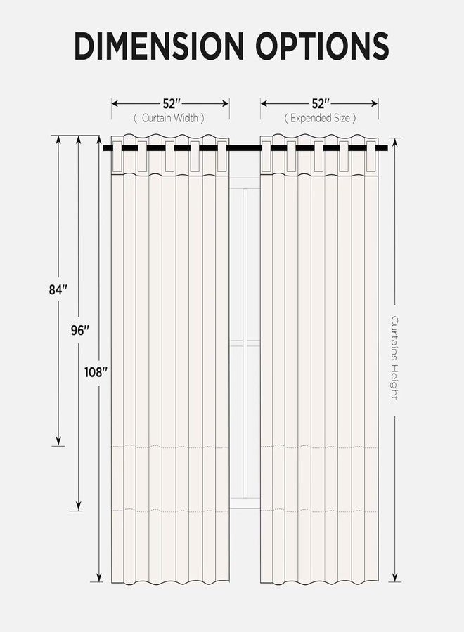Joydeco 90 Inch Curtains for Bedroom, Blackout Curtains 90 Inches Long, Room Darkening Curtains & Drapes for Living Room Window Rod Pocket Back Tab (W52 x L90 Inch, Chocolate) - Image 5