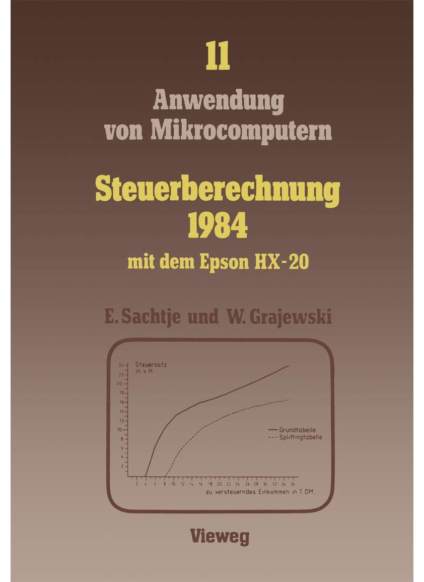 Steuerberechnung 1984 mit dem Epson HX-20 