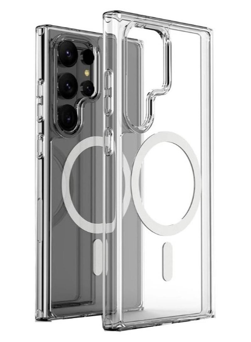 QIRG Crystal Clear for Samsung Galaxy S25 Ultra Case, [Non-Yellowing][Reinforced Corners] Wireless Charging Shockproof Bumper Protective Phone Case for Samsung Galaxy S25 Ultra - Image 1