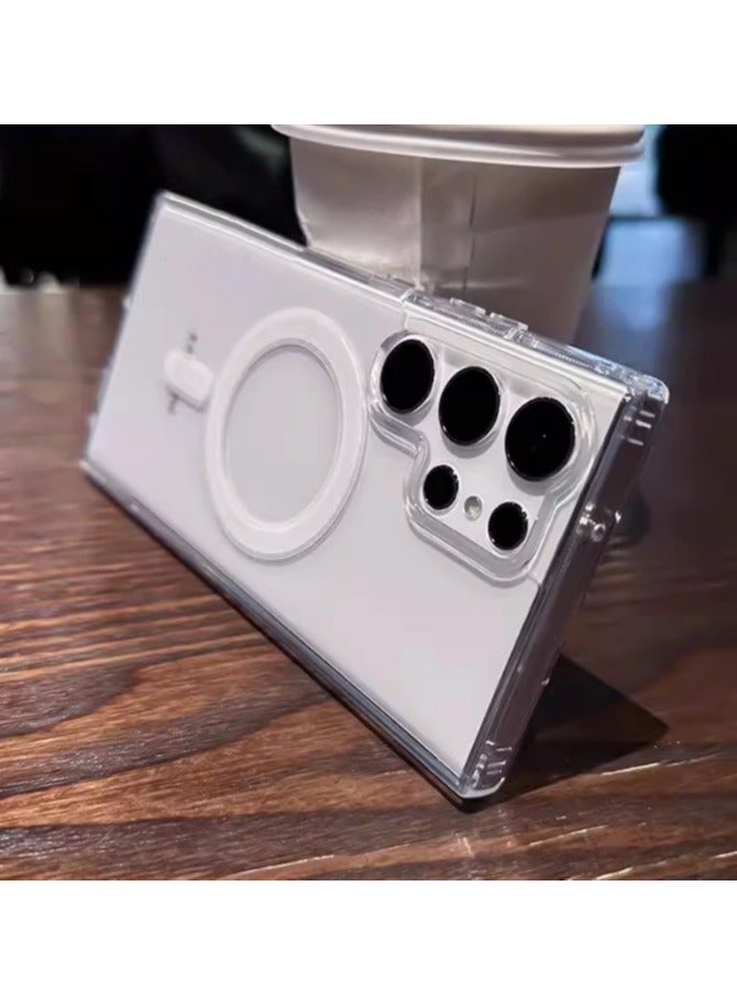 QIRG Crystal Clear for Samsung Galaxy S25 Ultra Case, [Non-Yellowing][Reinforced Corners] Wireless Charging Shockproof Bumper Protective Phone Case for Samsung Galaxy S25 Ultra - Image 4