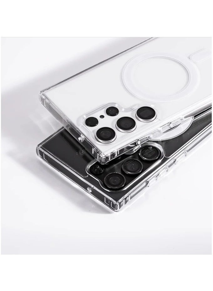 QIRG Crystal Clear for Samsung Galaxy S25 Ultra Case, [Non-Yellowing][Reinforced Corners] Wireless Charging Shockproof Bumper Protective Phone Case for Samsung Galaxy S25 Ultra - Image 5