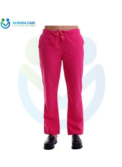 ACNORIA CARE Women's Medical Scrubs Consisting Of Two Pieces Blouse And Pants 25% Viscose 75% Polyester Pink Color - Size M - From Acnoria Care  - Image 3