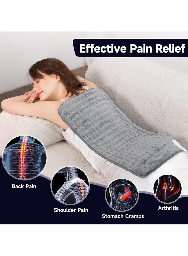 Generic Heating Pad, Electirc Heat Pad for Period Cramps & Back Pain Relief, Electric Heat Pad for Neck/Shoulder/Muscle and Leg Pain- 4 Heat Settings, Auto Off, Portable Machine Washable  - Image 2