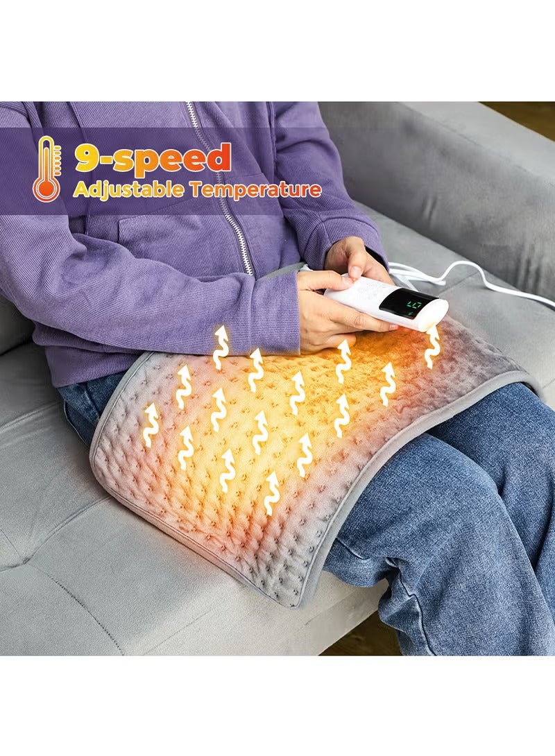 Generic Heating Pad, Electirc Heat Pad for Period Cramps & Back Pain Relief, Electric Heat Pad for Neck/Shoulder/Muscle and Leg Pain- 4 Heat Settings, Auto Off, Portable Machine Washable  - Image 4