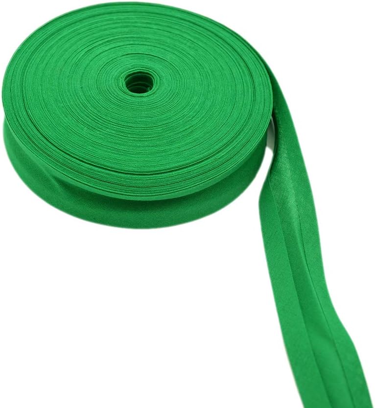 Mangocore Cotton Bias bindnig Tape,Size: 25mm, Width:1",2.5cm,30yds Various Color,DIY Garment Accessories wholesales (Green) - Image 1