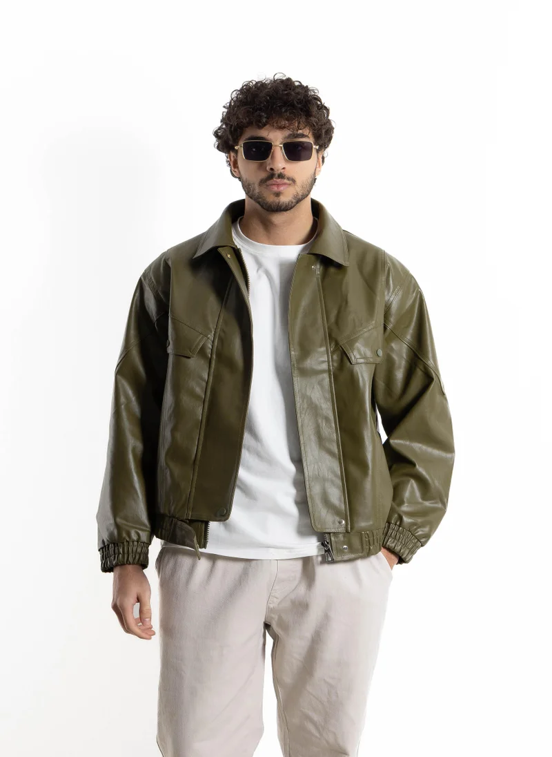 شايبس BALLOON FIT LEATHER JACKET