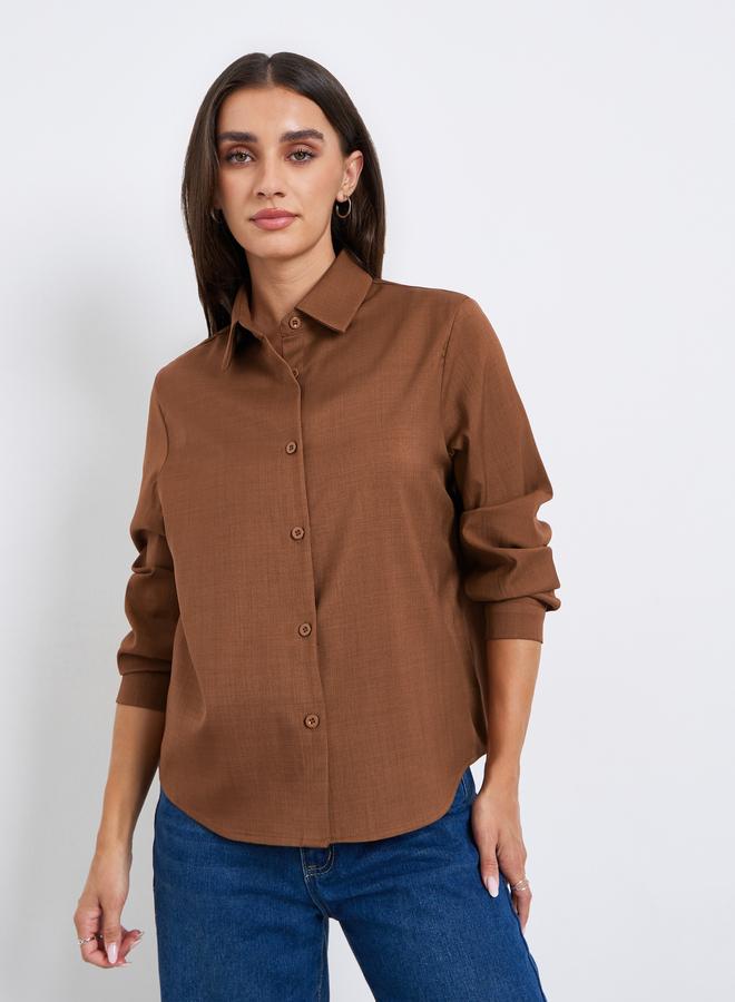 ستايلي بلوزة بقصة واسعة بأكمام طويلة - Image 3