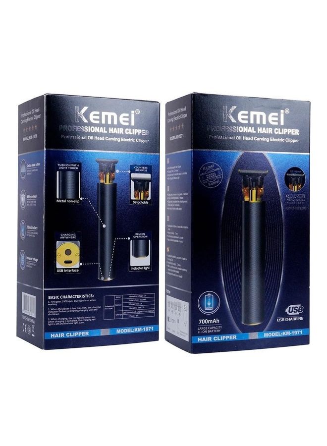 Kemei KM-1971 Professional Hair Clipper for Men - Black - Image 2