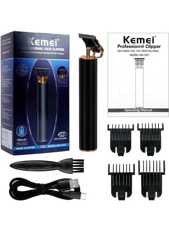 Kemei KM-1971 Professional Hair Clipper for Men - Black - Image 1