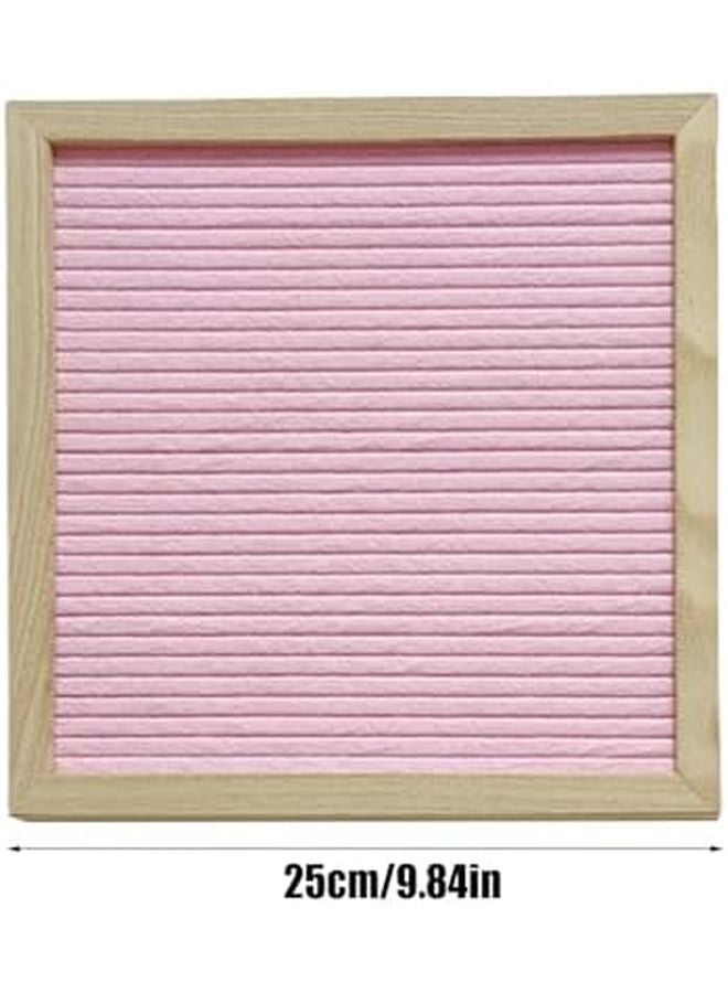 Pink Letter Board With Stand 9 84x9 84 Inch Wooden Frame Felt Bulletin Board For School Classroom Event - Image 3