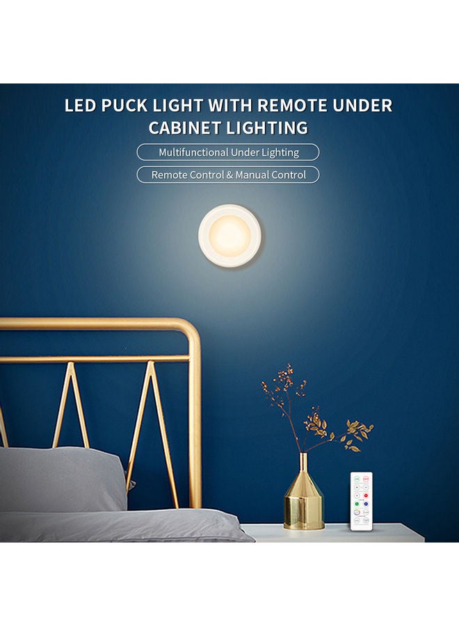 نيبمينينت مصباح LED على شكل قرص مزود بجهاز تحكم عن بعد أبيض - Image 2