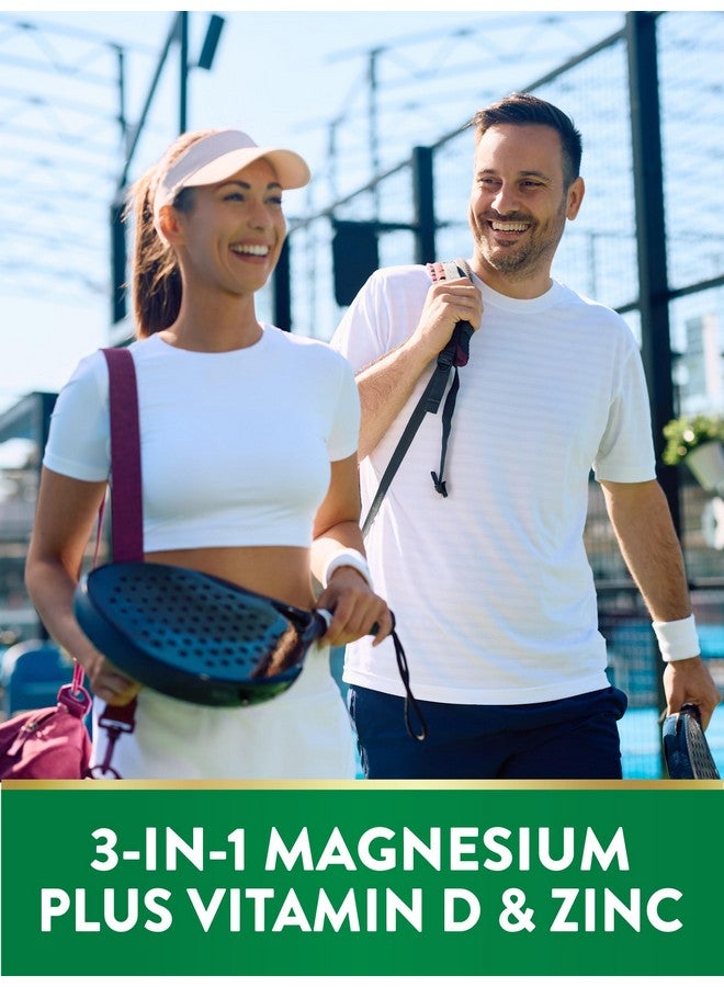 Nature's Truth مكمل مركب المغنيسيوم الثلاثي من ناتشرز تروث | 60 كبسولة | غليسينات، سترات ومالات | مع D3 وزنك | نباتي، غير معدل وراثيًا، وخالي من الغلوتين - Image 4