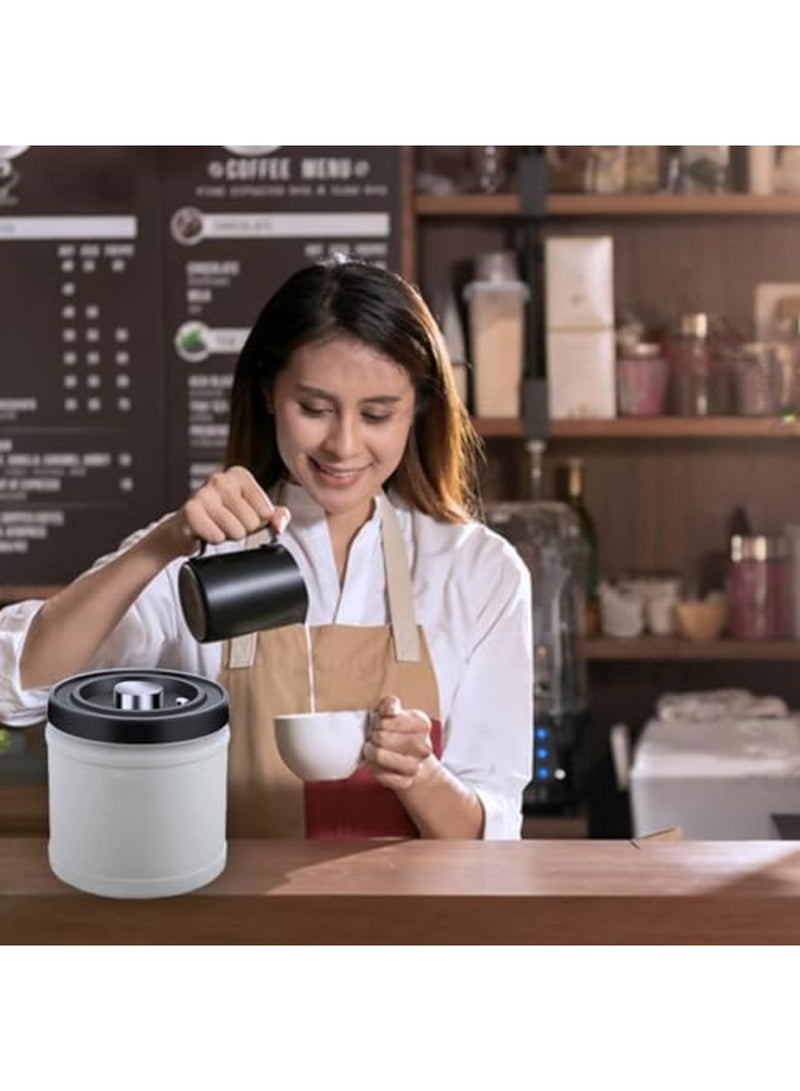 SYOSI Coffee Canister Airtight Container, 1600ml Stainless Steel Coffee Bean Storage Container, Vacuum Anti-Oxidation Food Container with CO2 Release Valve for Beans,Grounds,Flour,Cereal,Grain,Grounds,Nuts - Image 5