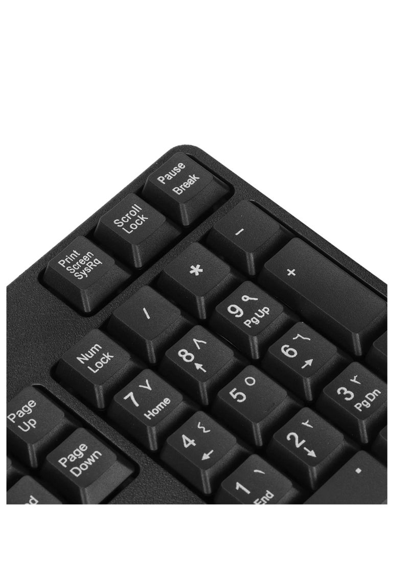 Wired Keyboard for Desktop and Laptop Arabic Letters Compatible with Mac windows ipad