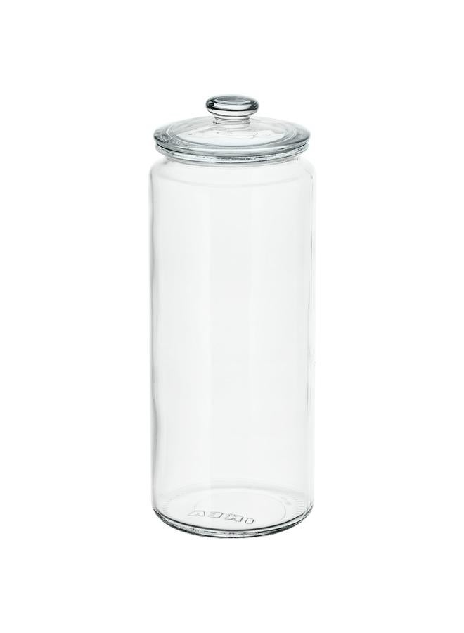 erorex Jar with lid, clear glass, 1.8 l - Image 1
