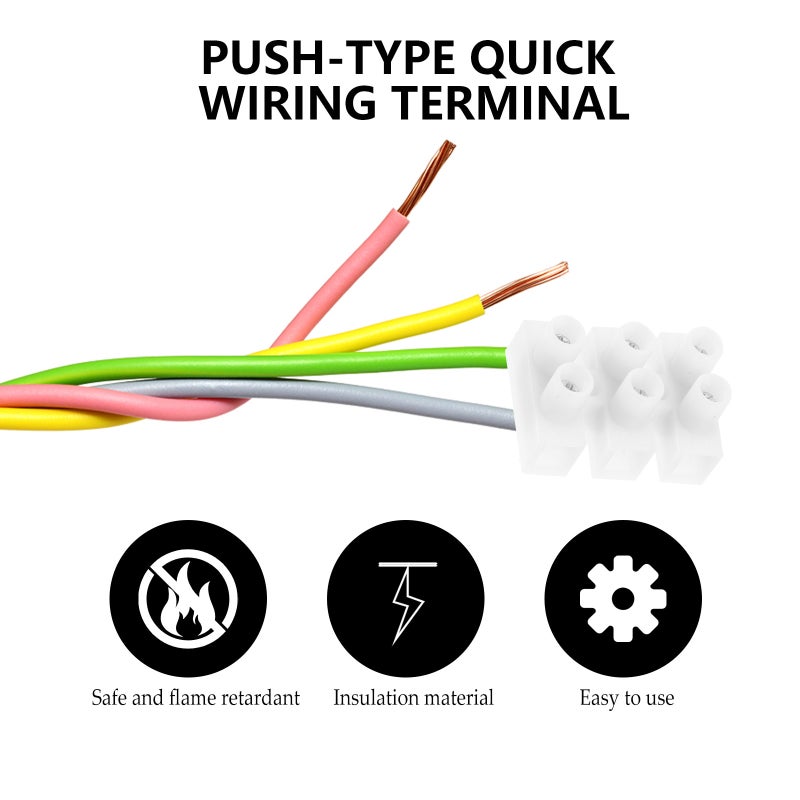 100 pcs 3-Position Terminal Strip Electrical Barrier Wire Connector Blocks - Image 4