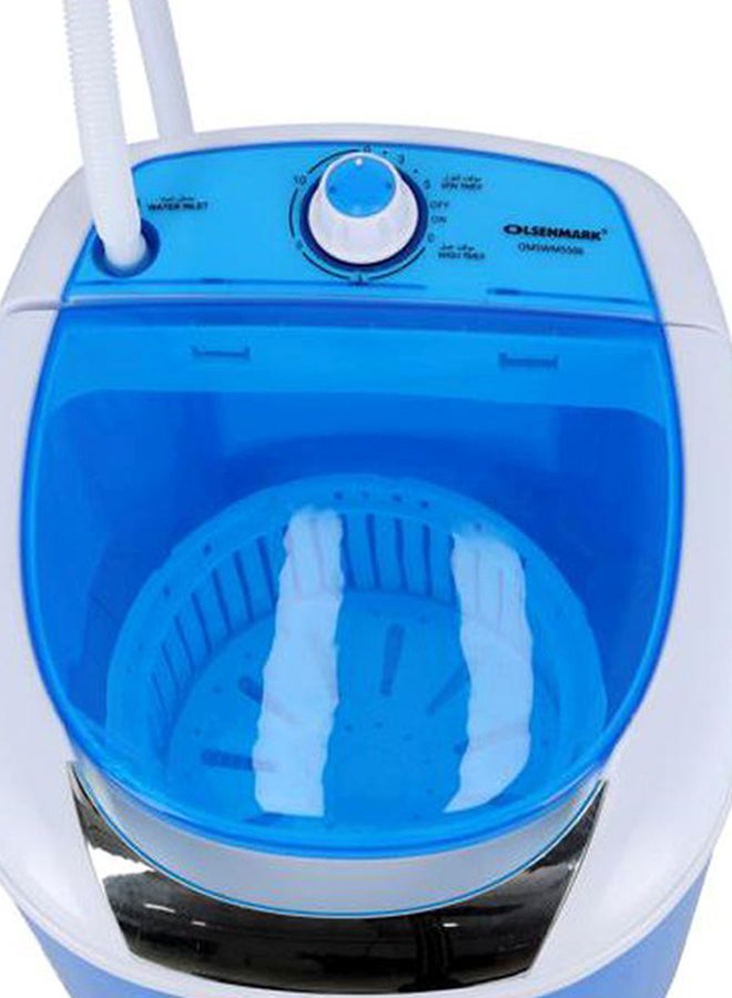 أولسنمارك غسالة ملابس نصف أوتوماتيكية 170 W OMSWM5506 أزرق/ أبيض - Image 5