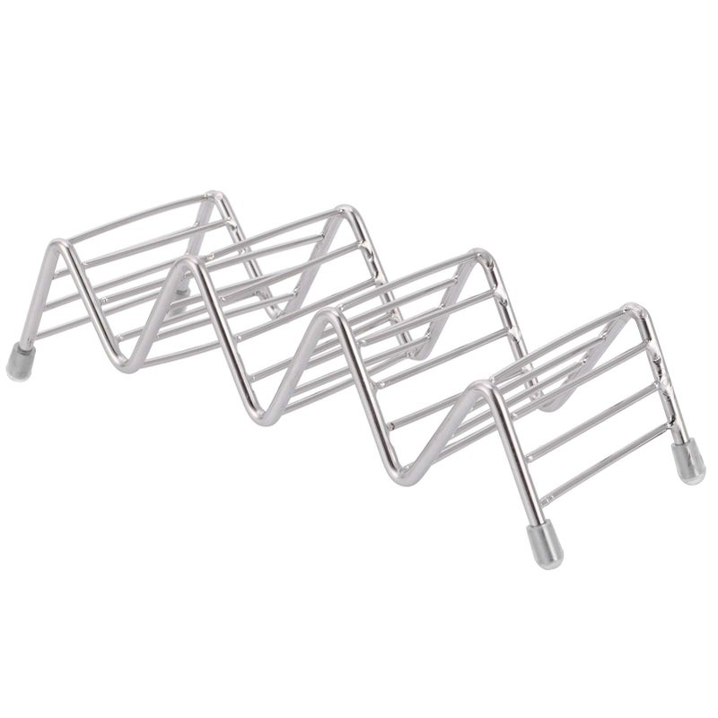 Stainless Steel Taco Holder Stand With 2 3 Grid For Frying Shell Mold Home Kitchen - Image 3
