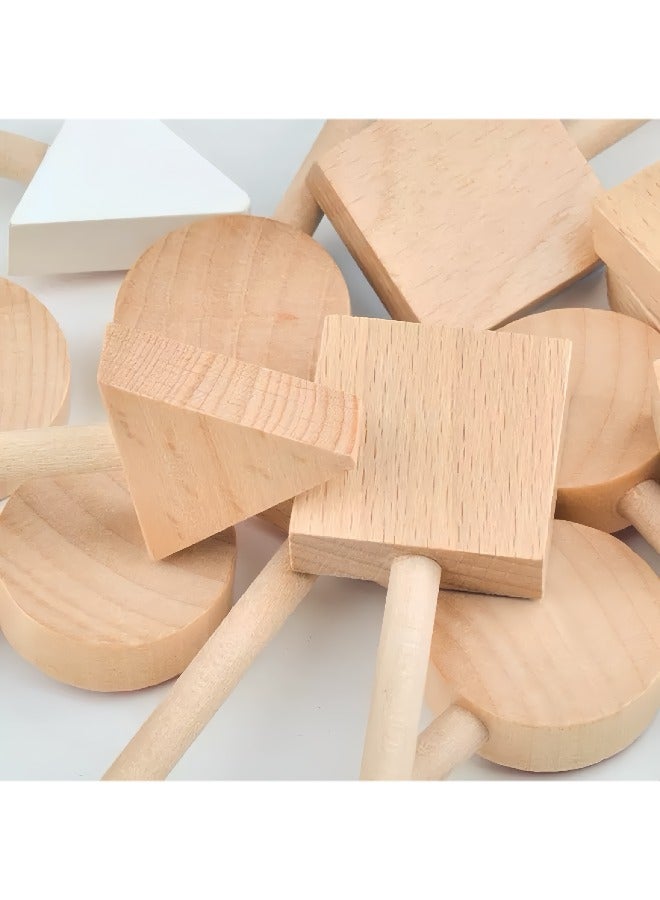 Educational toys, early childhood toys, wooden children's toys, traffic sign model toys, cultivate traffic safety awareness, 16-in-one box, suitable for 0-3 years old, made of walnut wood, environmentally friendly paint - Image 3