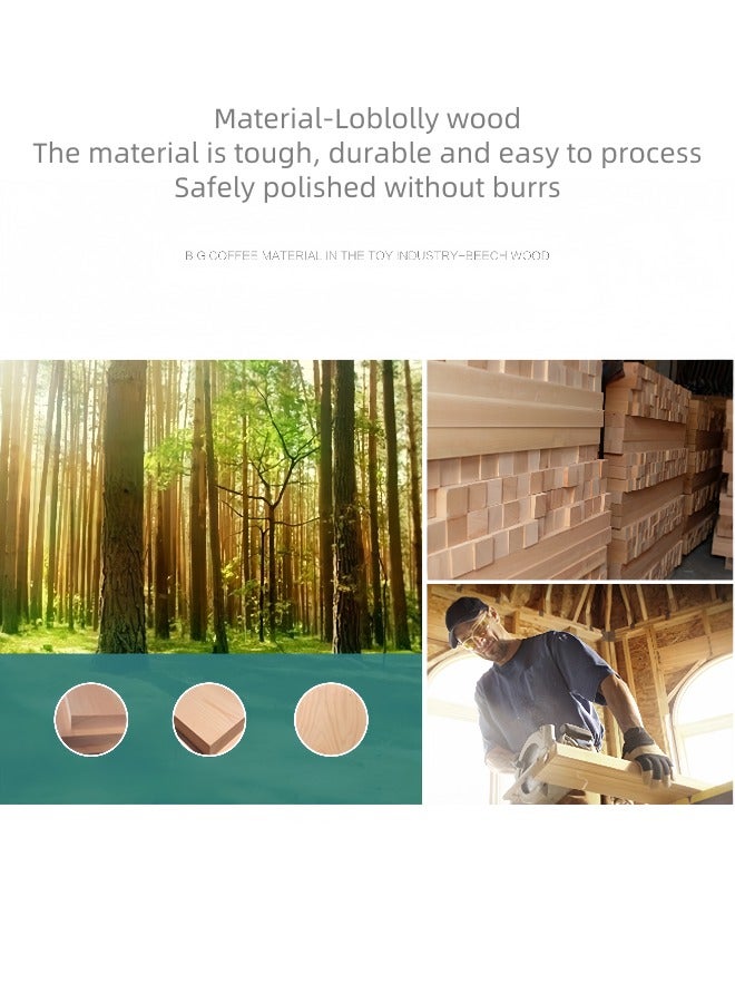 Educational toys, early childhood toys, wooden children's toys, traffic sign model toys, cultivate traffic safety awareness, 16-in-one box, suitable for 0-3 years old, made of walnut wood, environmentally friendly paint - Image 5