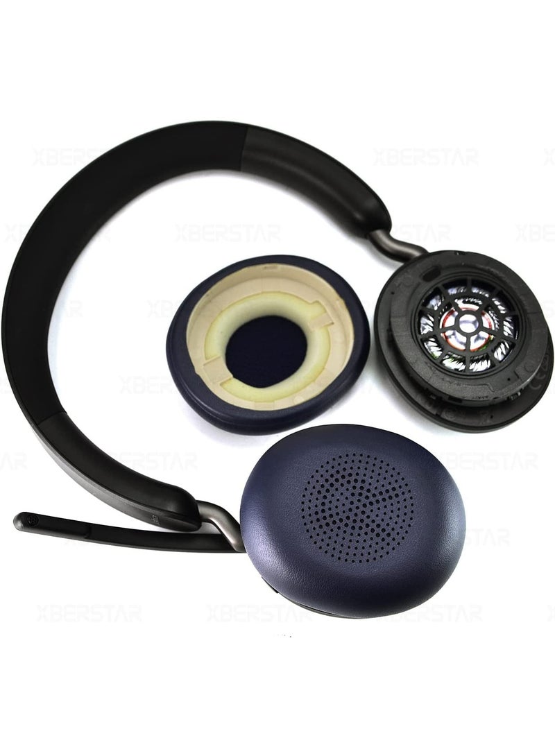 وسادات أذن Evolve2 65، وسادات أذن بديلة، وسائد أذن، أغطية رغوة لسماعة رأس Jabra Evolve 2 65 MS/UC Elite 45h (زرقاء) - Image 5