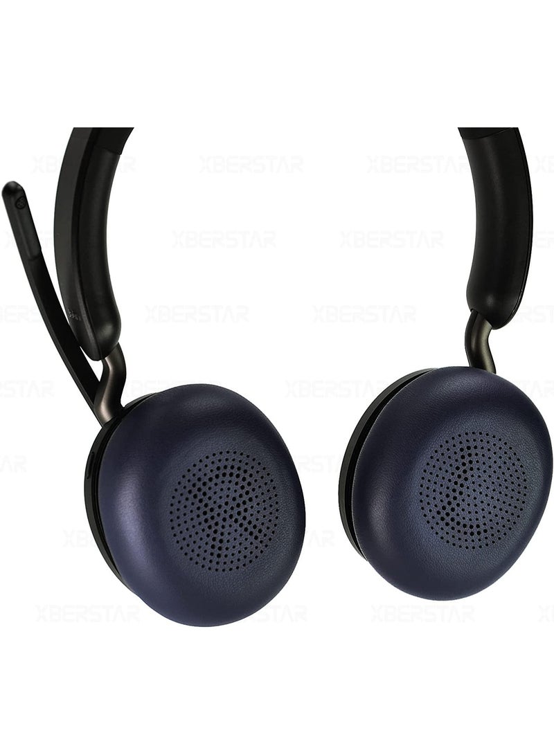 وسادات أذن Evolve2 65، وسادات أذن بديلة، وسائد أذن، أغطية رغوة لسماعة رأس Jabra Evolve 2 65 MS/UC Elite 45h (زرقاء) - Image 4