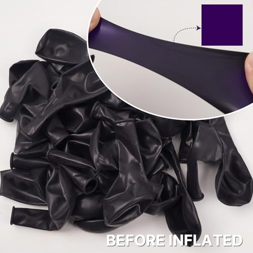 PartyWoo Dark Purple Balloons 130pcs Different Sizes of 18 12 10 5 Inch Royal Purple Balloon Arch Kit Garland for Birthday Baby Shower Graduation Anniversary Bachelorette Party Decorations PurpleY16 - Image 5