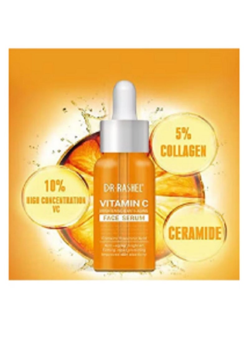RASHELL Vitamin C Brightening And Anti-Aging Facial Serum Orange 50ml  - Image 2