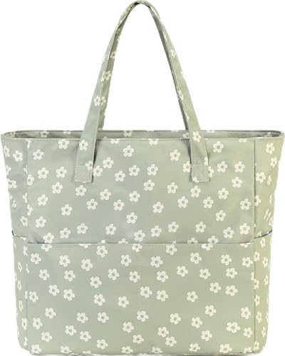 BLUBOON Waterproof Beach Tote Pool Bags for Women Ladies Extra Large Gym Tote Carry On Bag With Wet Compartment for Weekender Travel - Image 1