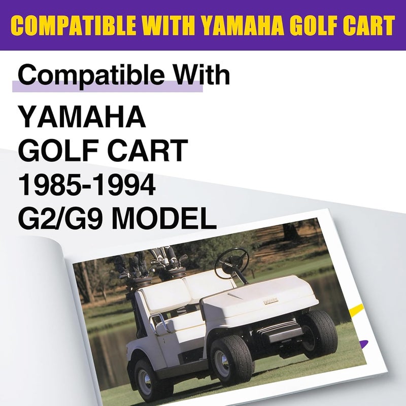 HOWBOW 4" Yamaha G2 G9 Golf Cart Lift Kit, 4 Inch Front and Rear Suspension Lift Block Kits for 1985-1994 Yamaha G2/G9 Gas & Electric Golf Carts, Heavy Duty Steel Raise Kit Fits Up to 20" Off-Road Tires - Image 2