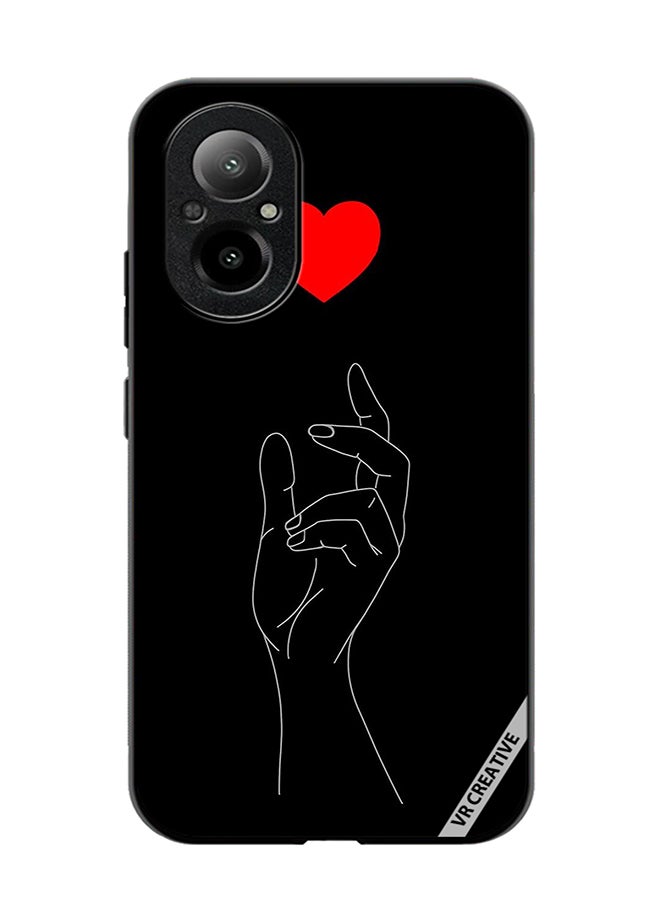 VR CREATIVE Protective Case Cover For Realme C67 4G Hear Amoled Design Multicolour - Image 1