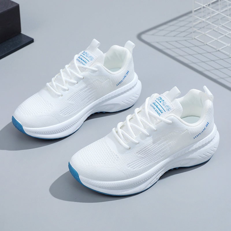 Womens Fashion Thick Sole Casual Sneakers FD-30-White 