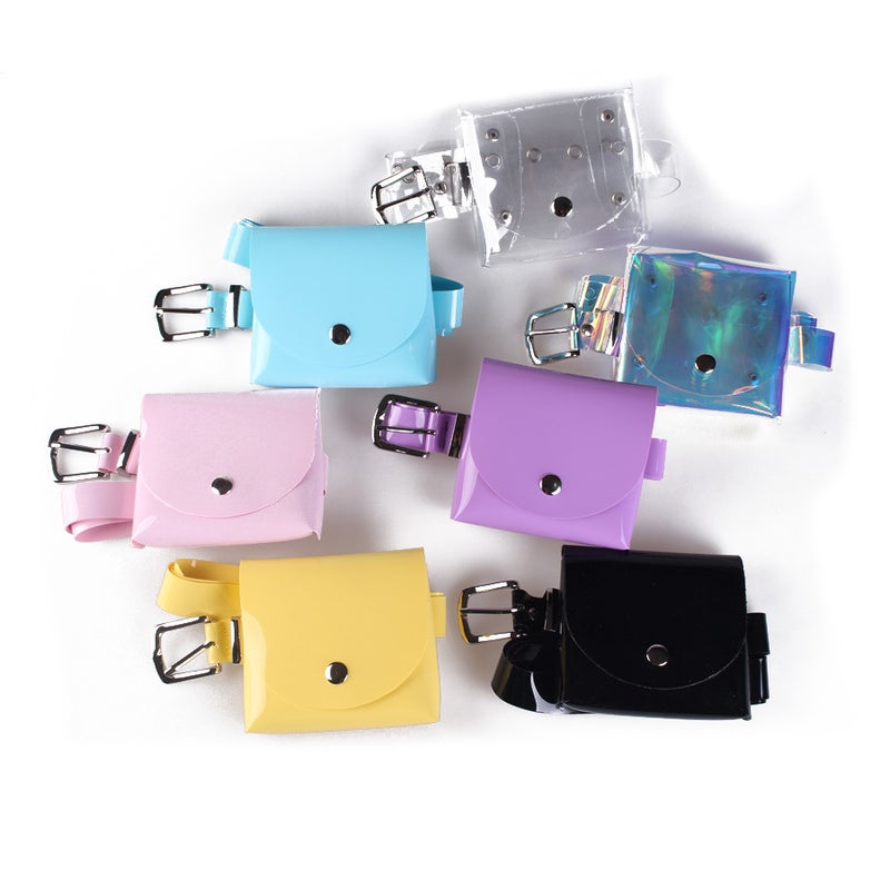 Fashion Mini Bag Plastic Belt Women Laser Decorative Transparent Children Coin Purse Bag Waist Jelly Belt - Image 2