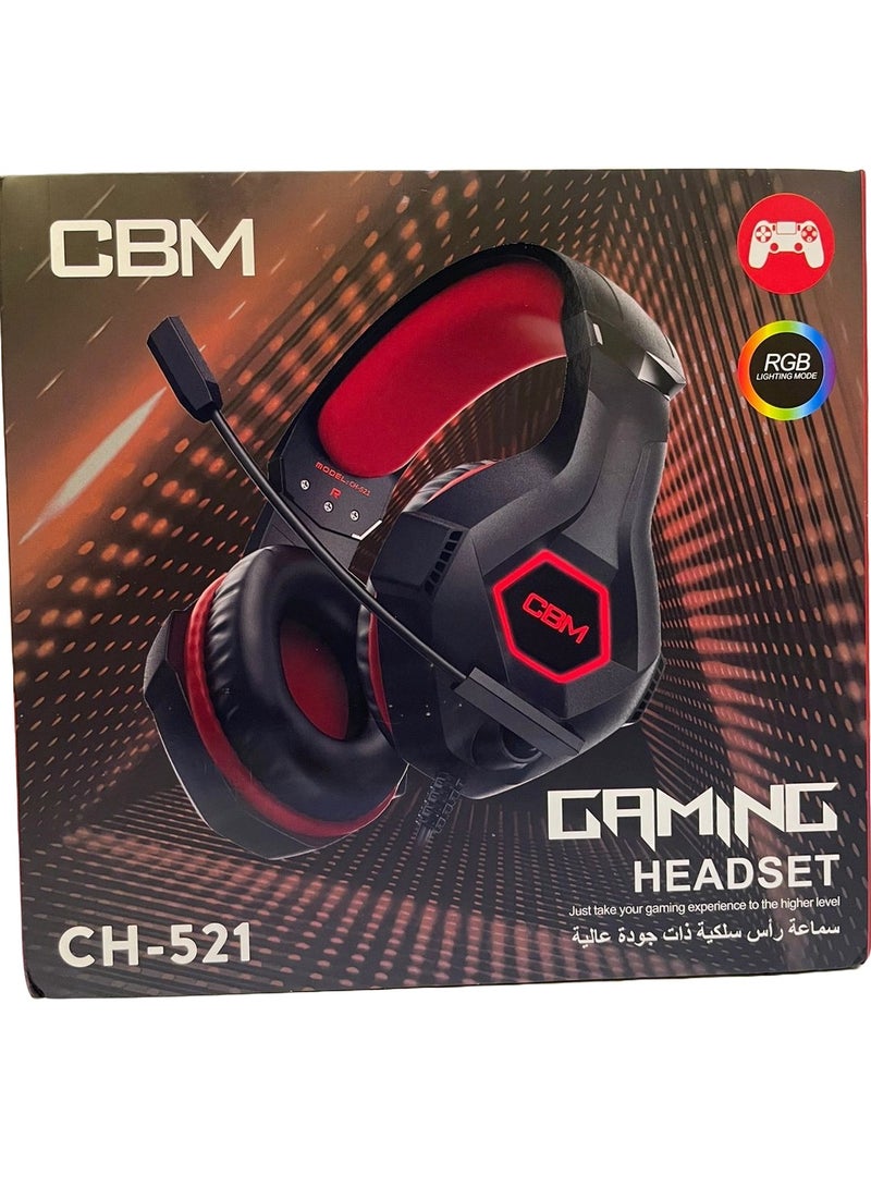 سماعة قيمنق راس سلكية من CBM موديل CH-521 - Image 1