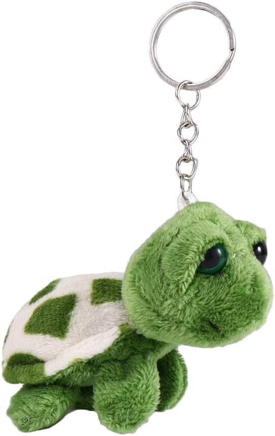 Jowxsx Green Mini Sea Creatures Turtle Doll Keychain Gift Plush Key Ring Cartoon Bag Pendant Auto Animal Decoration Plush Automobile Keychains Trim Stuffed Animals - Image 1