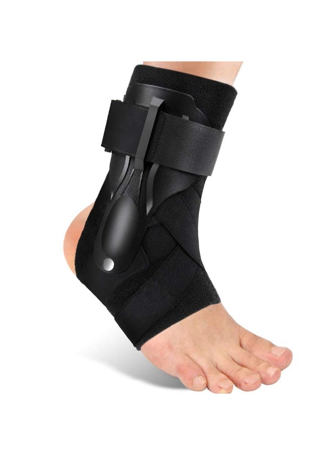 Halamine Ankle Brace, Ankle Support Brace for Ankle Sprains, Ankle Braces for Men Women, Ankle Support Sprained Ankle Brace for Basketball Soccer Volleyball - L  - Image 1
