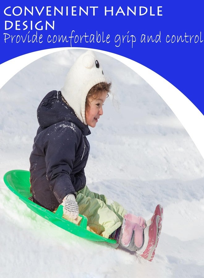 Slippery Racer Heavy-Duty Cold Resistant Downhill Pro Adults and Kids Plastic Outdoor Winter Saucer Disc Snow Sled with Handles (Buddy/ELF, 1) - Image 5